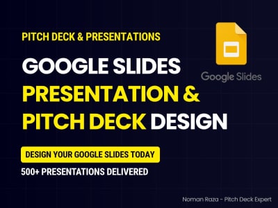 Google Slides Presentation Design | Pitch Deck Design | GSLIDES