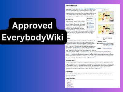 An Approved Everybodywiki Page for you