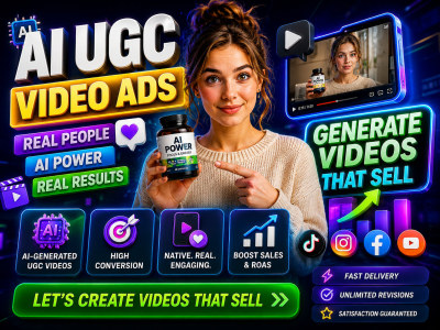 Custom ai ugc video ads for your products or services