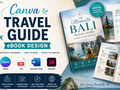 Travel guide ebook, ebook design travel tourism ebook design brochure ebook