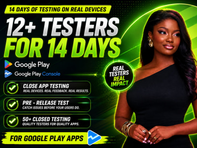 Closed testing 20 testers 12 testers mobile app testing on google play