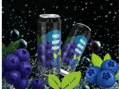 Premium energy drink can labels and packaging designs
