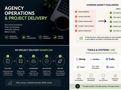 Project management and operational support for your agency