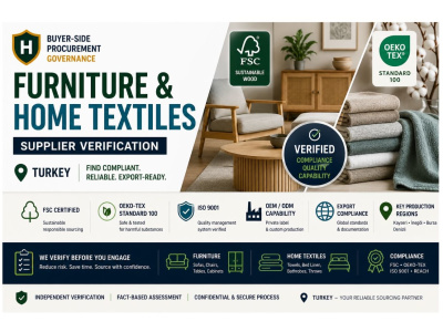 Furniture and home textiles supplier verification Turkey