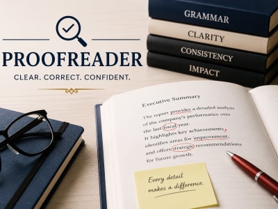 Professional Proofreader Editor For Business Documents Reports Content