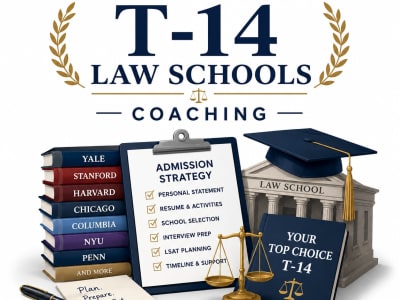 Law School Admissions Coaching: Get Admitted to a T-14 Law School