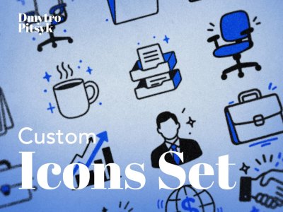 Unique icons set with source files