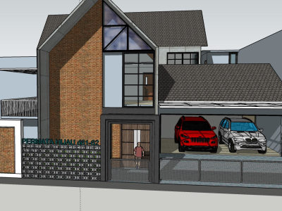 3D SketchUp Model and Presentation Views for Houses & Low Rise Buildings