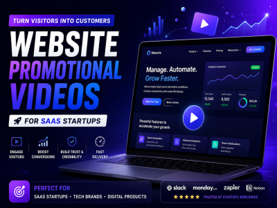 A Website Promotional Video with Explaination Demos