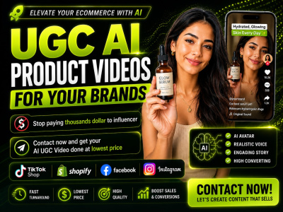 UGC Product Video for Shopify ecommerce and DTC brands | AI UGC Ads