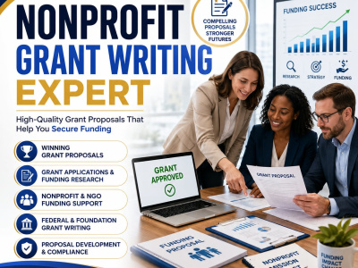 High quality Nonprofit Grant Proposals and Funding Application Documents