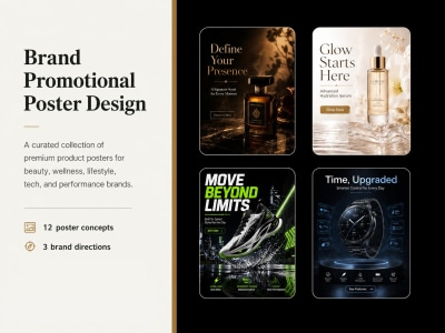 Brand Promotional Poster Design | Product Ads & Social Campaigns