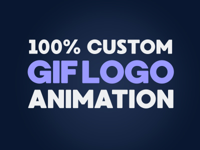Custom GIF Logo Animation | Animated Logo Reveal | 2D Animation