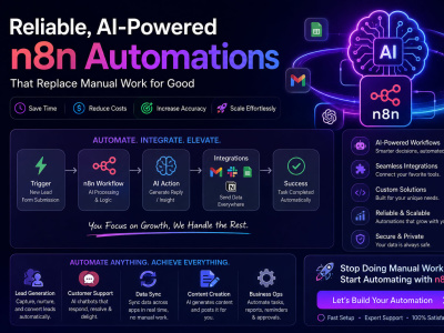 Reliable, AI-Powered n8n Automations That Replace Manual Work for Good
