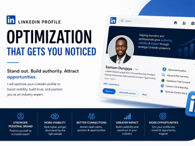 A professional LinkedIn profile that attracts visibility