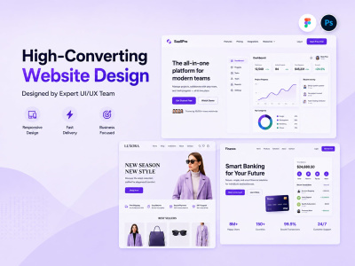High converting figma website and landing page