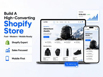 Shopify store designed and developed for your business