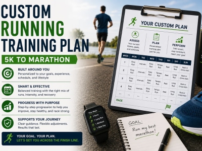 Custom Running Training Plan (5K to Marathon)