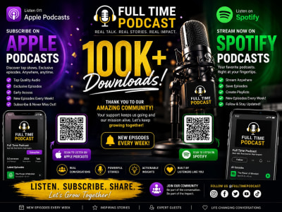 Full Time Apple & Spotify Podcast Promotion & Advertising For Your Podcast