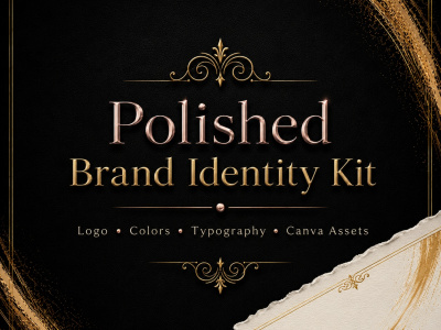 I will create a polished brand identity kit for your small business