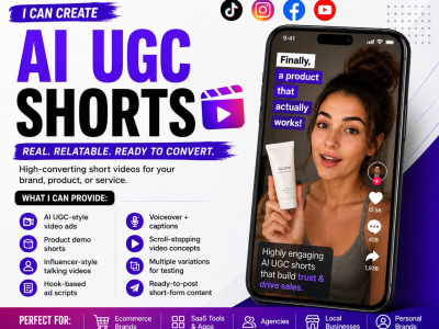 AI UGC SHORTS for your brand, product, or service