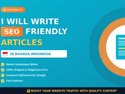 SEO friendly article in Indonesian language