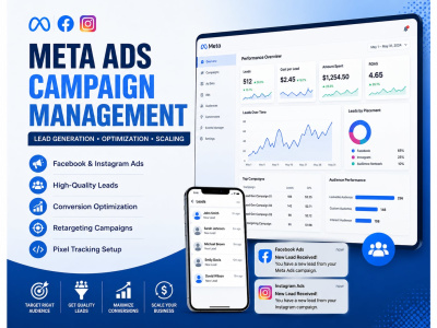 Optimized and managing of your Meta Ads campaign for leads