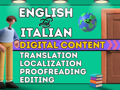 English-Italian Translation, Proofreading & Localization