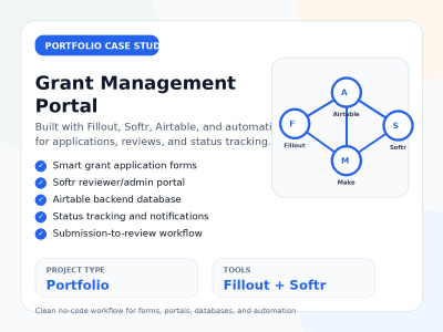 I will build Fillout forms connected with Airtable, Softr, and automations