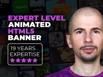 HTML5 Ad Banner, expert level animated Google ads