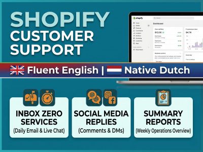 Premium Shopify customer support and inbox management in English & Dutch