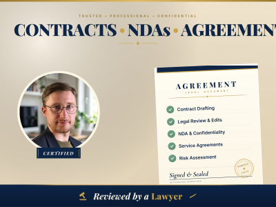 A draft and review of your business contracts and agreements