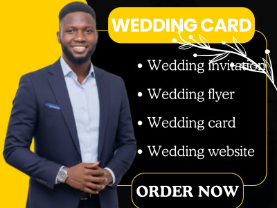 An elegant greeting card, wedding invitation design