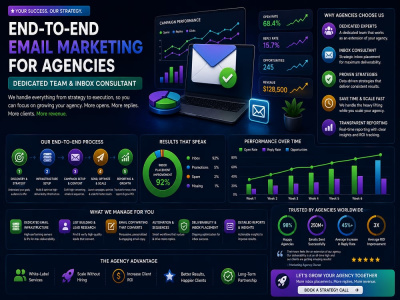 End-to-End Email Marketing for Agencies | Dedicated Team & Inbox consultant