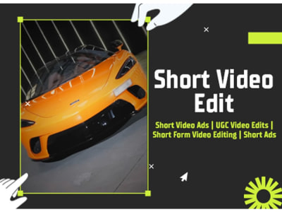 Short Video Ads | UGC Video Edits | Short Form Video Editing | Short Ads