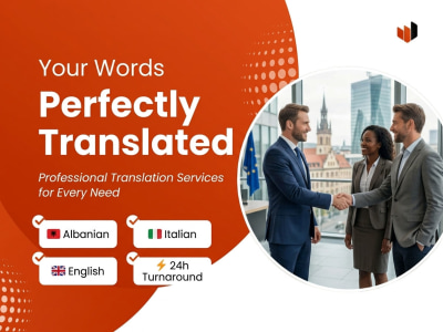 Professional Translation: Albanian, Italian & English