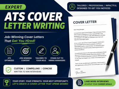 Expert ATS Cover Letter Writing, Job Winning that stand out