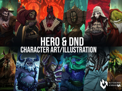 Character Illustration / Game Character Art – Hero & DnD Illustrations