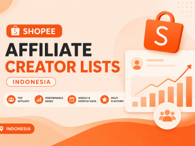 I will find top-performing Shopee affiliate creators in Indonesia