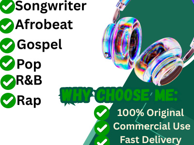 Afrobeat, R&B and Pop lyrics that fit your vision
