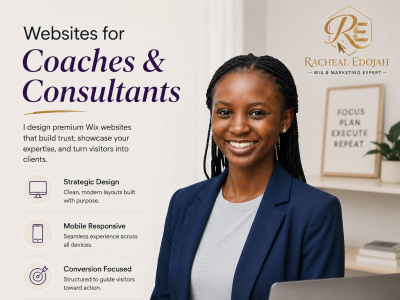 A premium coaching or consultant website built inside Wix