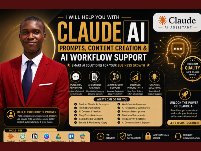 I will help businesses, entrepreneurs, and online brands use Claude AI