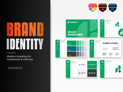 A modern brand identity design for your company