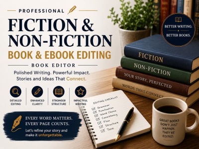 Professional fiction and non-fiction book and ebook editing | Book editor