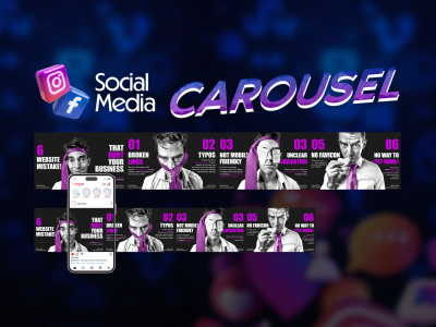 Social Media Carousel Design | Facebook Ads | Content Creator