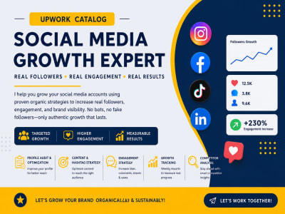 Organic Social Media Growth Expert to Increase Followers & Engagement