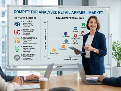 A detailed competitor analysis report with strategic insights