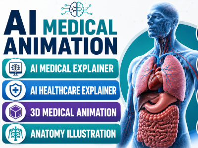 High-quality AI medical animation and 3D anatomy video