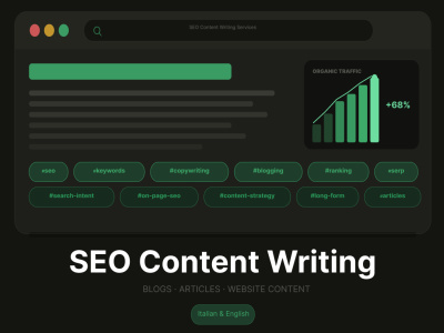 Italian SEO Content Writer | Blogs, Articles & Website Copy