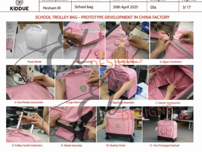 You will get Manufacturing Sourcing & Production Coordination for Bags and Soft Goods